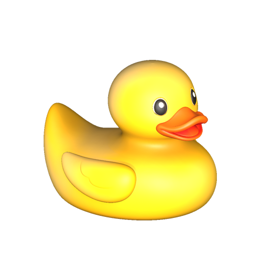 A yellow rubber duck